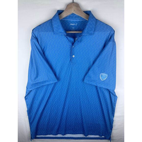 Johnnie O Men's Size XL Polo Golf Shirt Casual Collared All Over Print - Picture 5 of 8